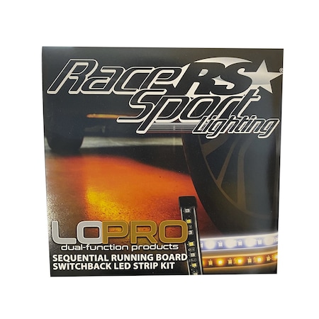 Race Sport (2) Lopro 48In Sequential Running Board Switchback Led Strips RSSBKIT48